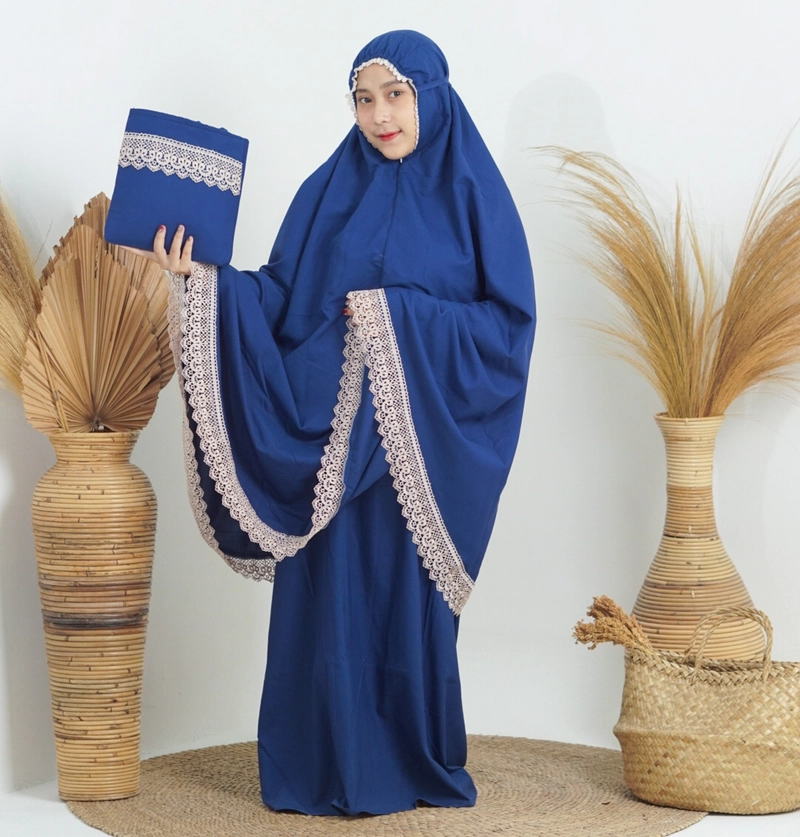 Product image Teeca - Mukena Dewasa 2in1 Daily Nuha Series Semi Jumbo Navy