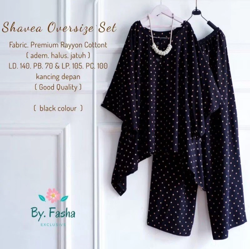 Product image Batik Ayodha - BATIK SETELAN WAKA NIYARA JUMBO SET Allsize Mika Hitam