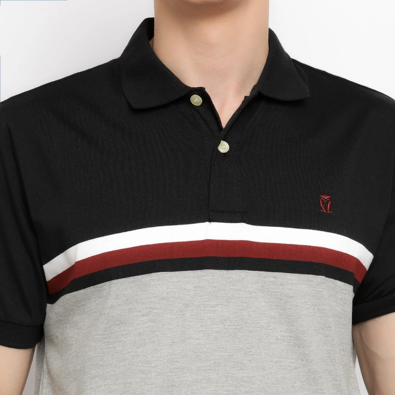 Product image MATSUDA APPAREL - MATSUDA Kaos Polo Shirt Pria Kerah Chosi M (LD 104 CM) BLACK