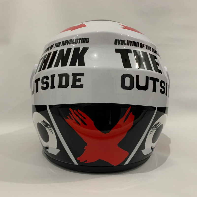 Product image Helm Nuvo Outside Putih Glossy - Helm SNI - Helm Dewasa L Outside Putih Glossy