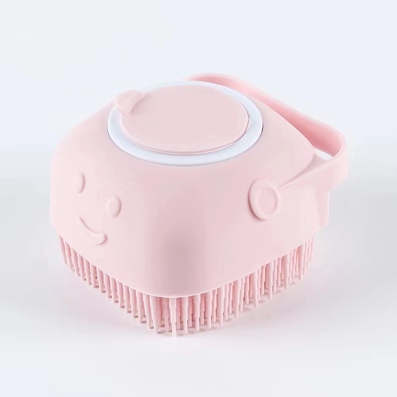 Product image KAMJE Spons Sponge Badan Sikat Mandi Silikon Lembut Shower Brush Dengan Dispenser Tempat Refil Sabun KMJ132 KUNING