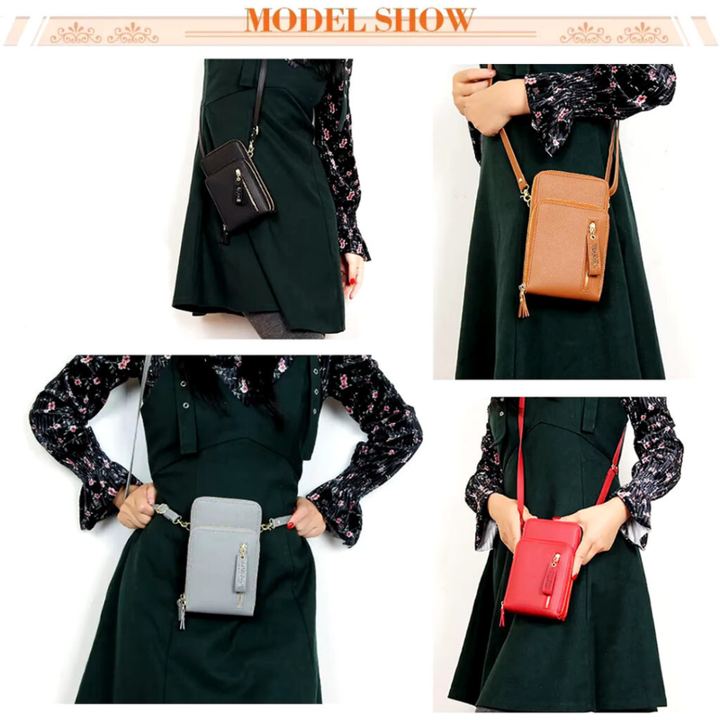 Product image KAHASIL - Tas Dompet Hp Wanita Selempang Bahan Kulit PU Leather KHDP51 all variant PINK