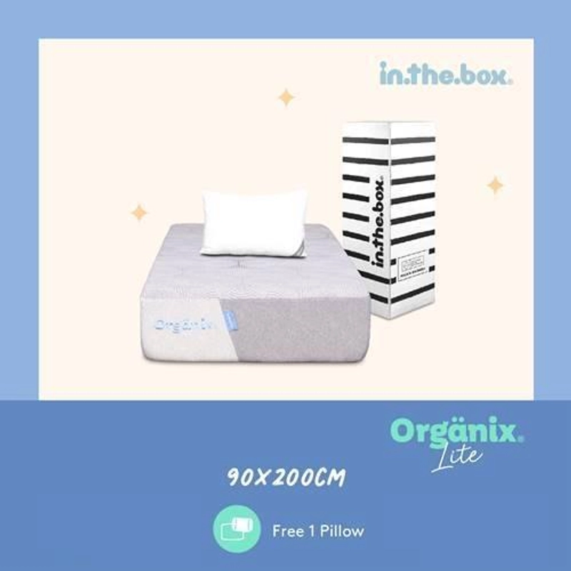 Product image Inthebox - Kasur Latex Organix Lite Free Bantal & Mattress Protector F388OL-2P1P-160NTR 90 x 200 cm Kasur Latex