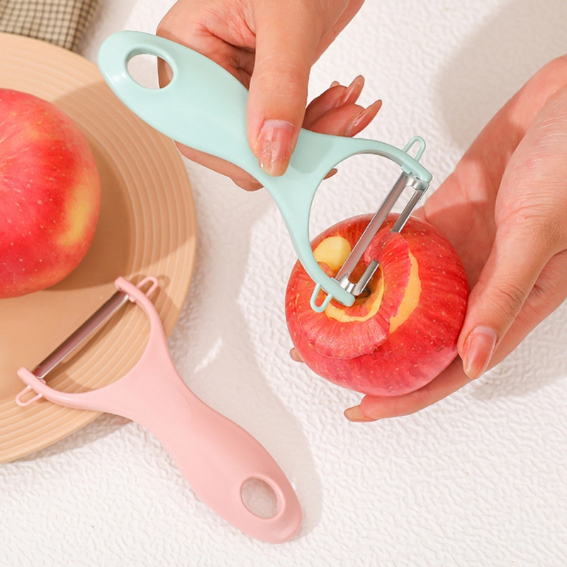 Product image KAHASIL - Pisau Pengupas Kulit Buah Sayuran Peeler Parutan Wortel Kentang Apel Alat Kupas Serbaguna KMJ142 RANDOM