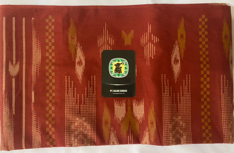 Product image Assalam Olshop - Sarung Dewasa Gajah Duduk MIKA Kembang SARUNG DEWASA MERAH BATA