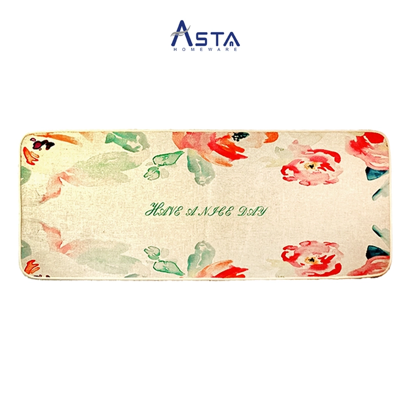 Product image Asta Homeware Official - Asta Keset Lantai Anti Slip Polyester Rubber 118x43 Varian Motif 24