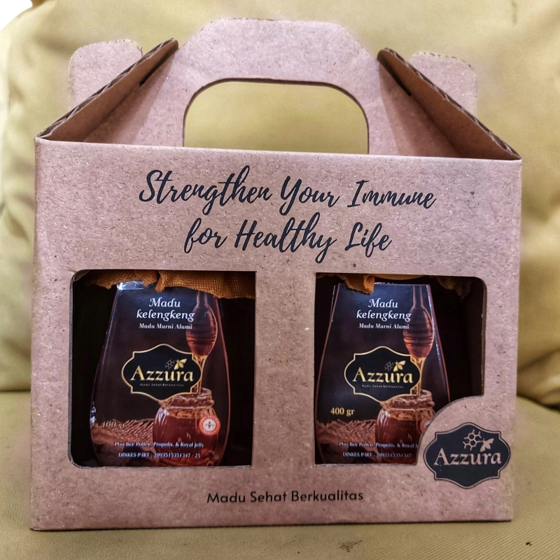 Product image Madu Azzura - Madu Kelengkeng + Kelengkeng + Hampers 400 Gram