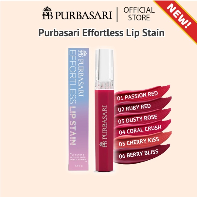 Product image Purbasari - EFFORTLESS LIP STAIN 3.65gr 02 RUBY RED