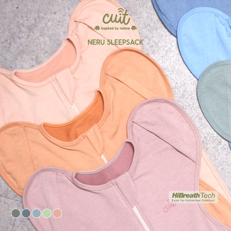 Product image Kintakun Baby - [WARNA BARU] Kantong Tidur Bayi Bedong Bayi Instan Lengan Flexible Neru 0 - 6 Bulan 0-6 Bulan Cookie Grey