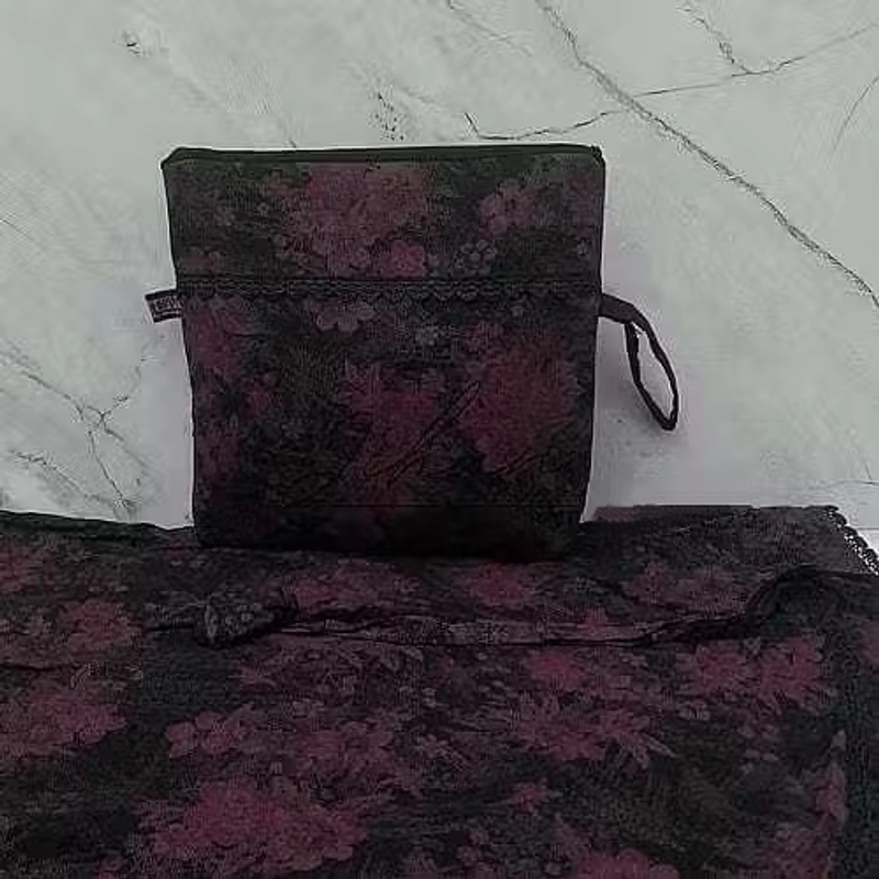 Product image Alifa Shop - Mukena Hitam/Mukena Katun/Mukena Katun Rayon Viscose Premium/Alifa Shop All Size Hitam Motif Random