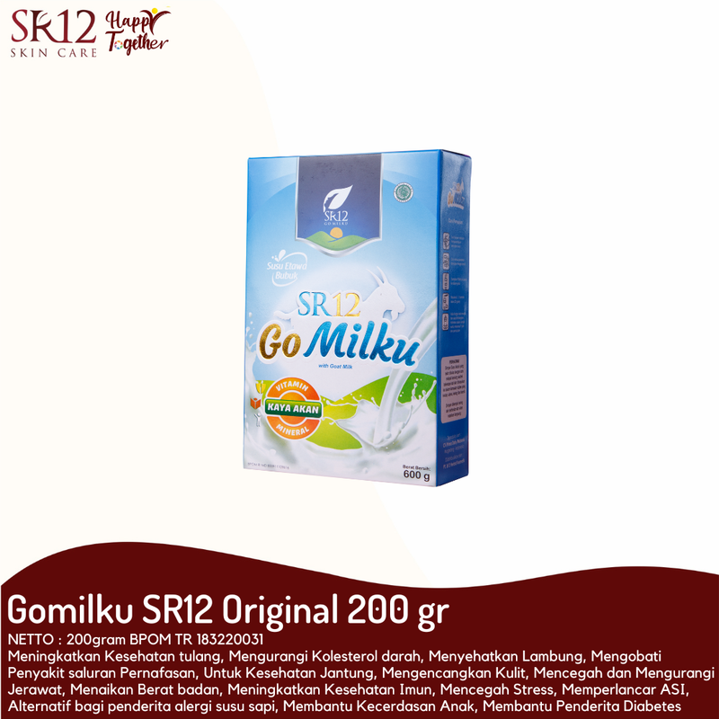 Product image SR12 Gomilku Susu Kambing Etawa Mengatasi Penyakit Kolestrol 200 gr Original