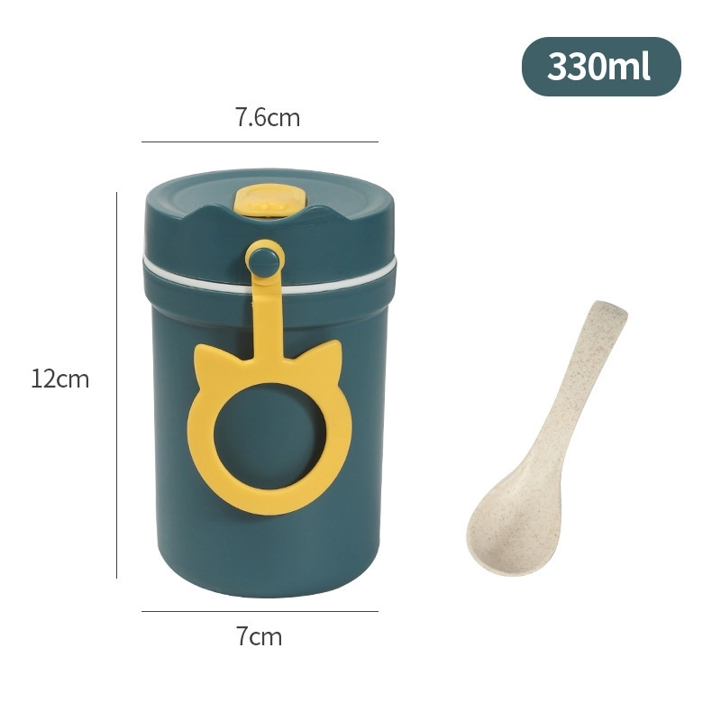 Product image ADDA Home - Cangkir Sup Anti Tumpah Tahan Panas Soup Cup 330ml 330ml Biru