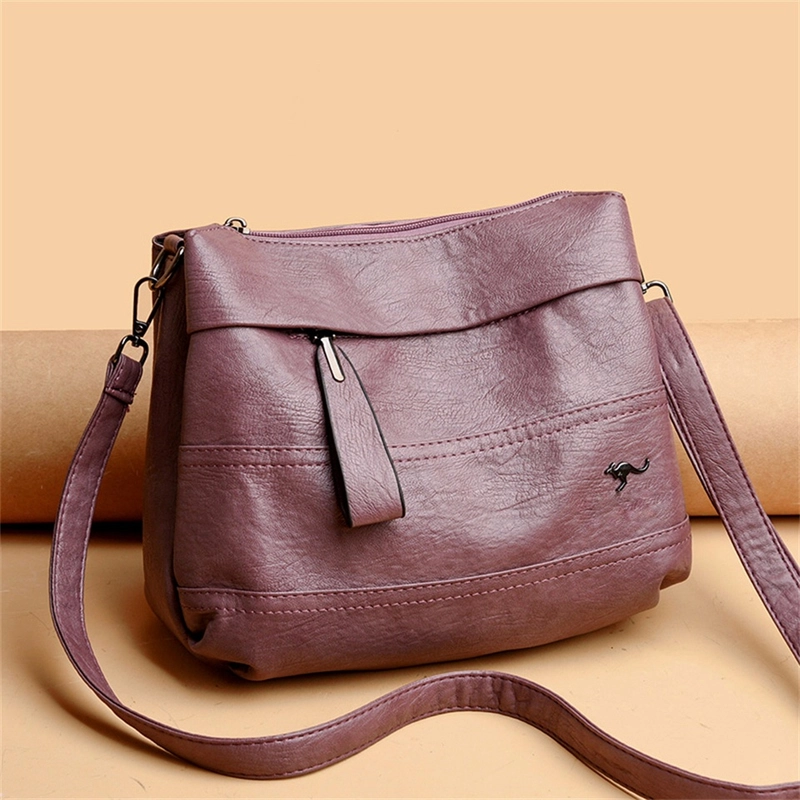 Product image Tas Selempang dan Bahu Wanita Shireen Sling Bag Bahan Semikulit Sintesisi Banyak Saku Banyak Warna Medium Pink_Salem