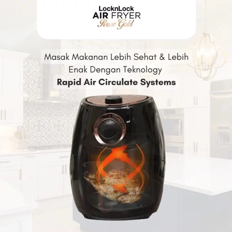 Product image UTAMAMEGA - LocknLock Air Fryer Penggorengan 2L - EJF126BMNC Type EJF126BMNC