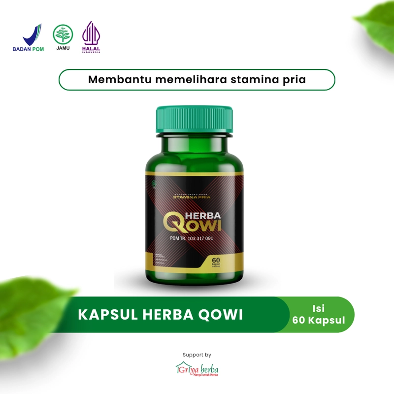 Product image Griya Herba - Herba Qowi Obat Herbal Membantu Memelihara Stamina Pria Halal BPOM 60 Kapsul Original
