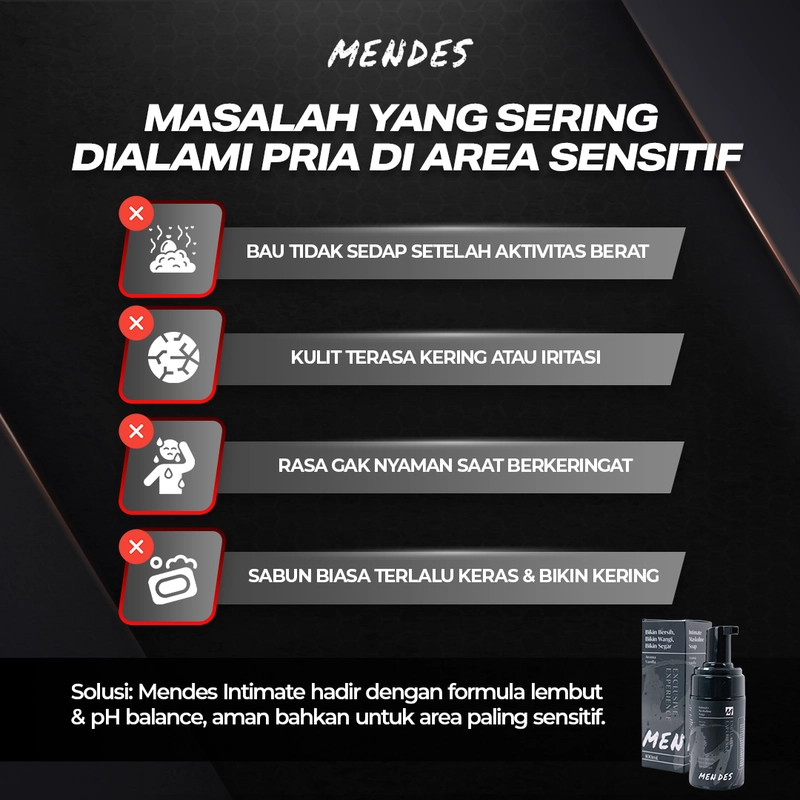 Product image MENDES - INTIMATE MASCULINE SOAP 100ml Foam
