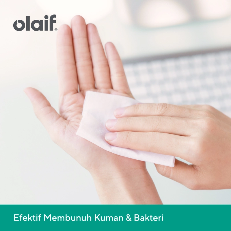 Product image Olaif - Olaif Antiseptic Wet Wipes - 20 sheets - Tisu Basah Antiseptik /Tissue Isi 20 Sheet
