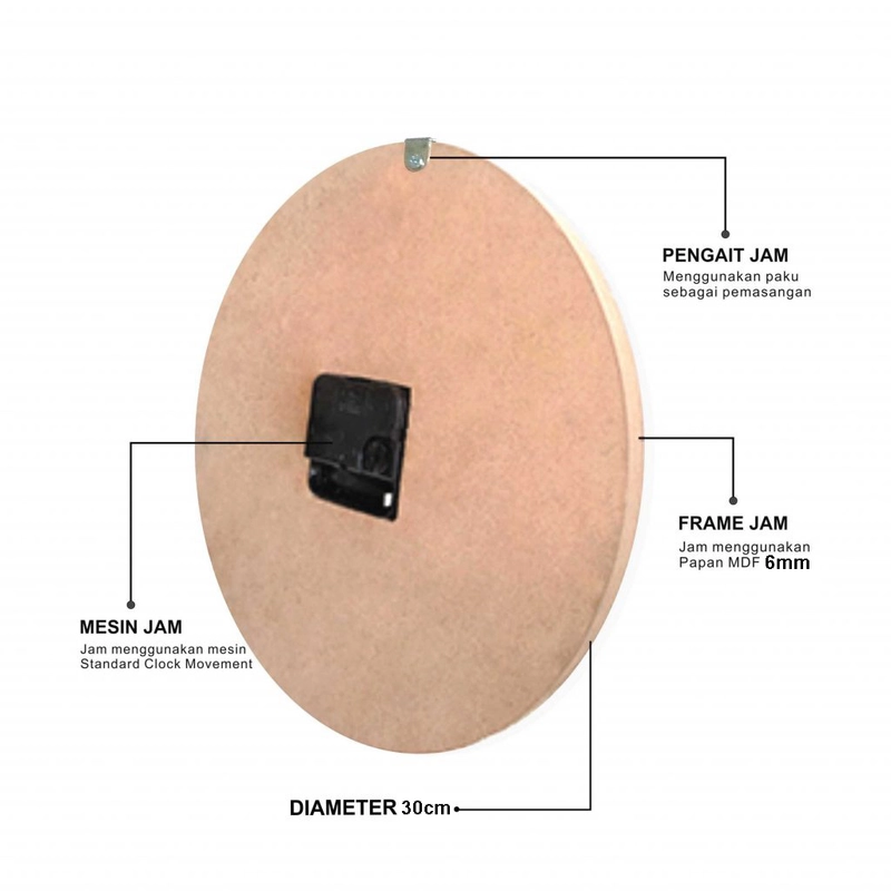 Product image Hiasan Dinding Ka'bah Mekah Kabah Ayat Kursi - KJ-43 60X45 Hitam