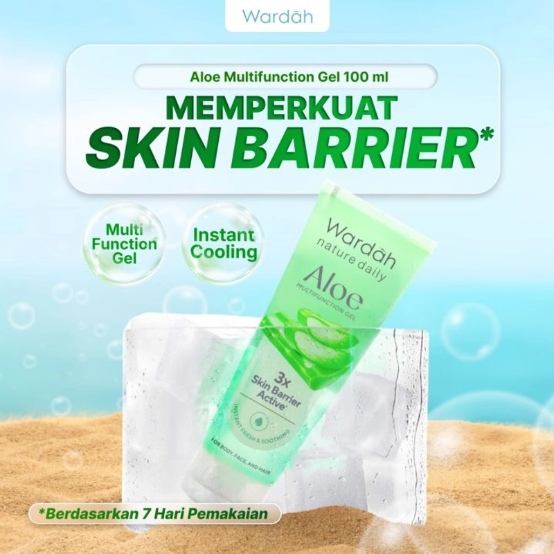 Product image SUPLAI SHOP - Body Lotion Wardah Nature Daily Multifunction Gel 100 ml Aloe Vera