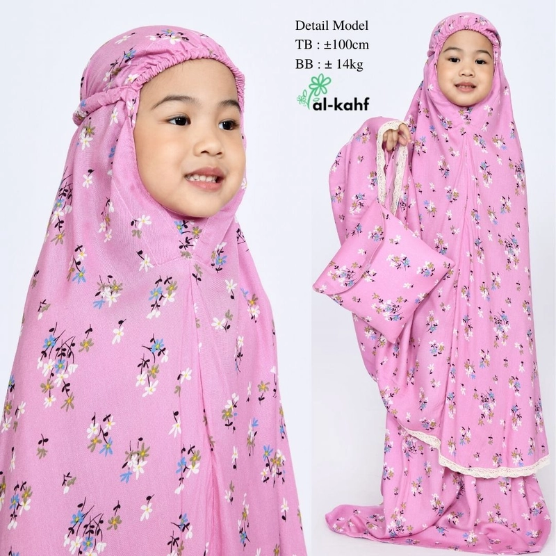 Product image Mukena Anak Rayon Premium Motif 2 All Size MRA013