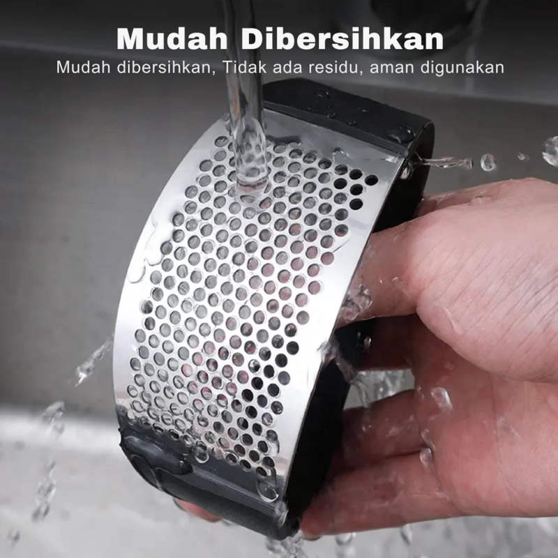 Product image KAMJE Alat Penghancur Pemotong Parutan Penggerus Bawang Putih Stainless Steel KMJ007 KMJ007 KMJ007
