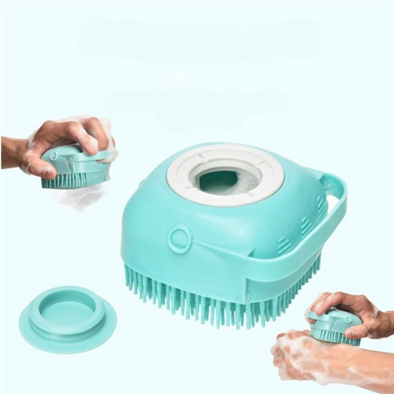 Product image KAMJE Spons Sponge Badan Sikat Mandi Silikon Lembut Shower Brush Dengan Dispenser Tempat Refil Sabun KMJ132 KUNING