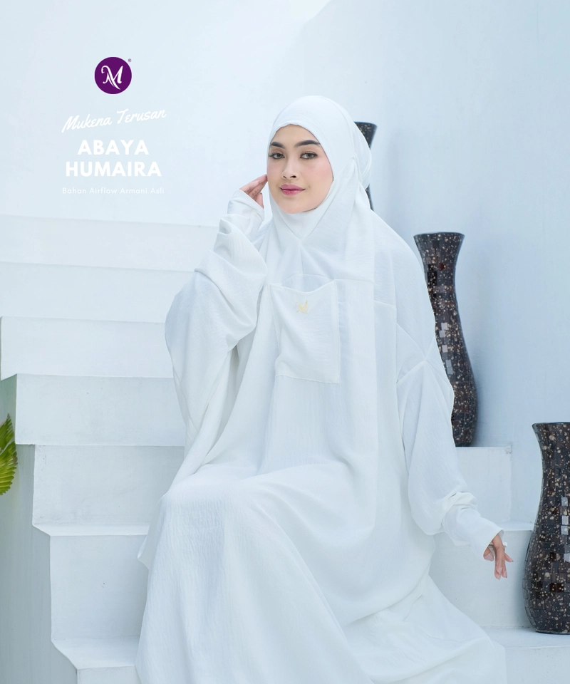 Product image Milyarda Hijab - Mukena Abaya Humaira Milyarda Hijab All Size Broken White