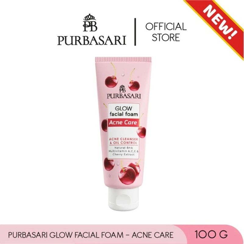 Product image Purbasari - GLOW FACIAL FOAM 100GR ACNE