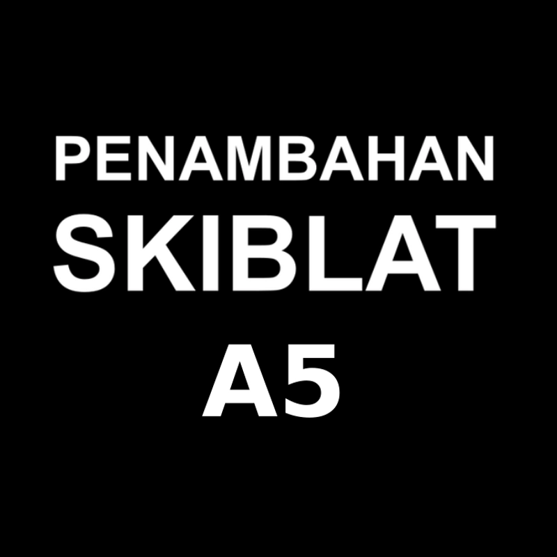 Product image Halim Quran - TAMBAHAN SISIPAN SKIBLAT UNTUK PENGAJIAN LEMBAGA DSB B7 1 Halaman