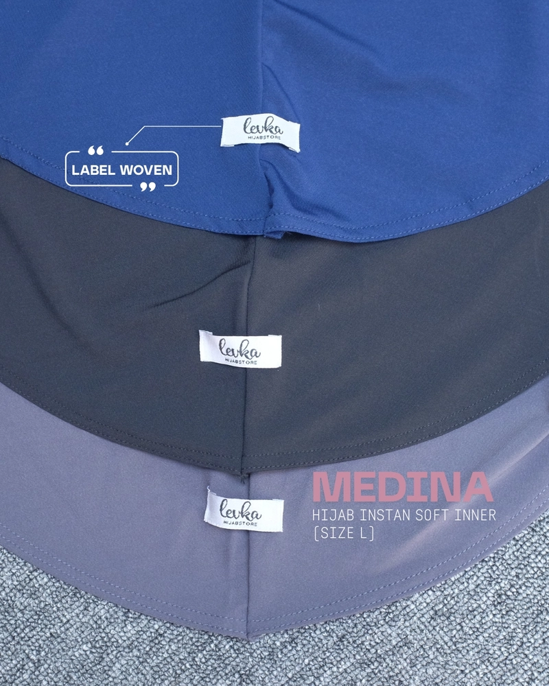 Product image Leika - LEIKAHIJAB- MEDINA HIJAB INSTAN SOFT INNER SIZE L WARNA CREAM