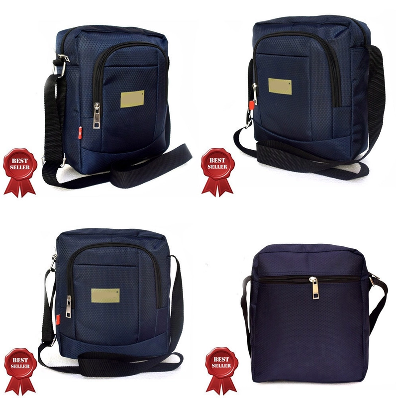 Product image Lanc Fashion - Tas Bahu Pria Selempang Raizo Nylon Grafity Slim Model New WARNA NAVY