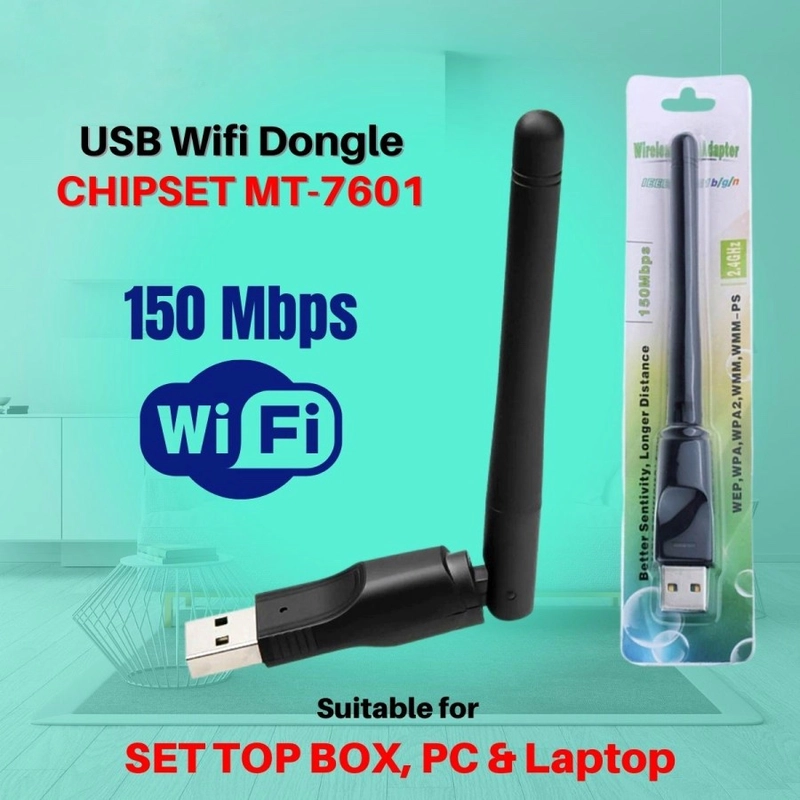 Product image TWINS STATIONERY - Usb Wifi Set Top Box MT7601 Dongle STB Adapter Antena Wifi PC Laptop MT7601 Wifi Dongle