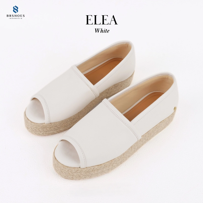 Product image BRSHOES ELEA Sepatu Sandal Wedges Wanita Casual Best Seller 36 WHITE