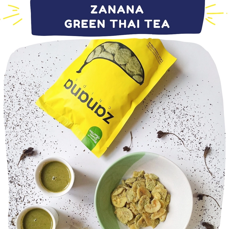 Product image Kakarak - Zanana Makanan Ringan Keripik Pisang Green tea 100gr