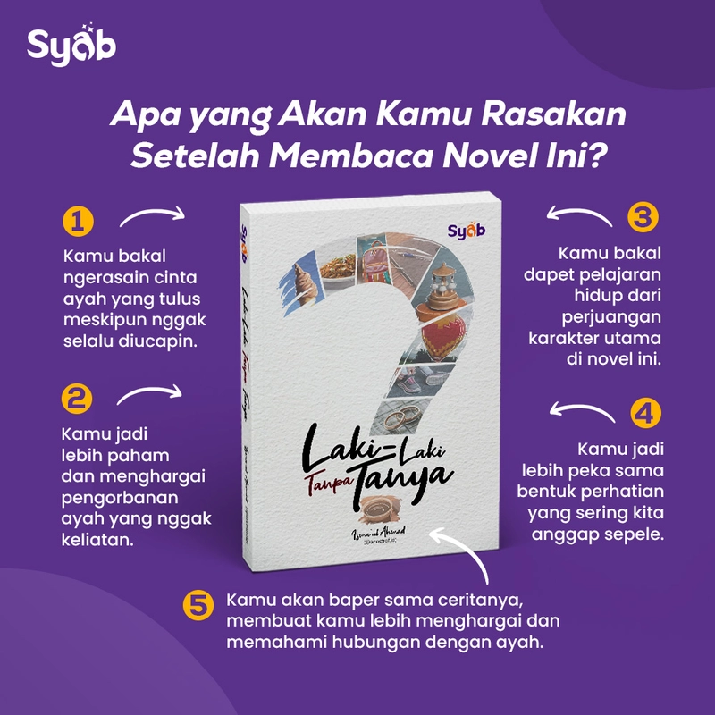 Product image Gema Insani - Laki-Laki Tanpa Tanya Novel SC