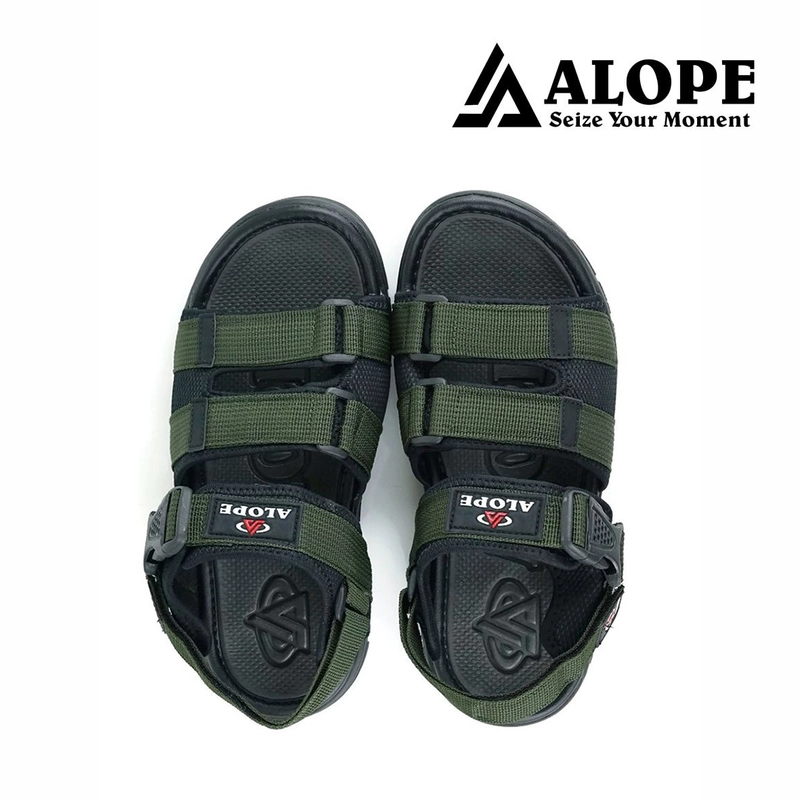 Product image ALOPE OFFICIAL - SANDAL YEAGER ALOPE TEBAL BESTSELLER PRIA WANITA SIZE DEWASA READY 39 ARMY