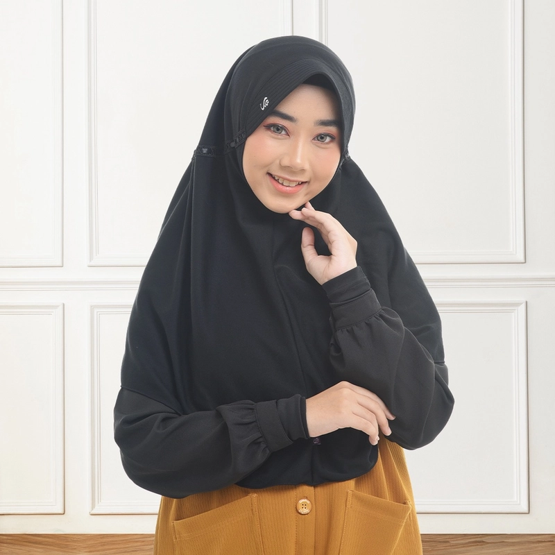 Product image Rabbani - Kerudung Sekolah Instan Innova S Black