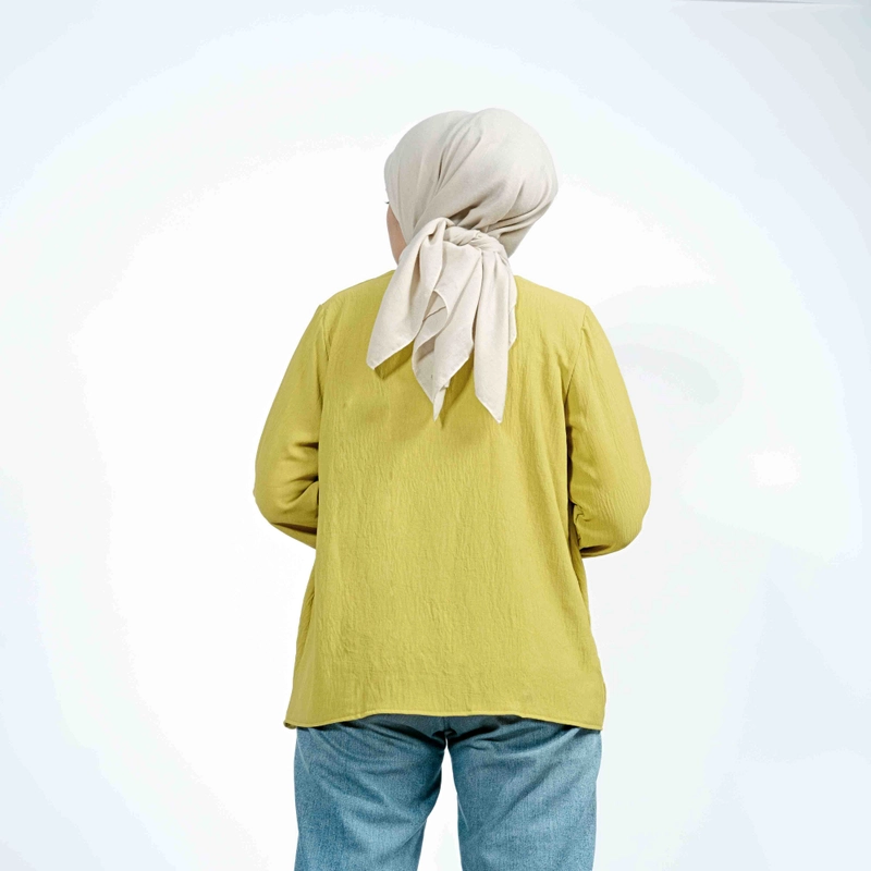 Product image Sseolshop - Disha Cardigan Wanita Crinkle XL Lemon