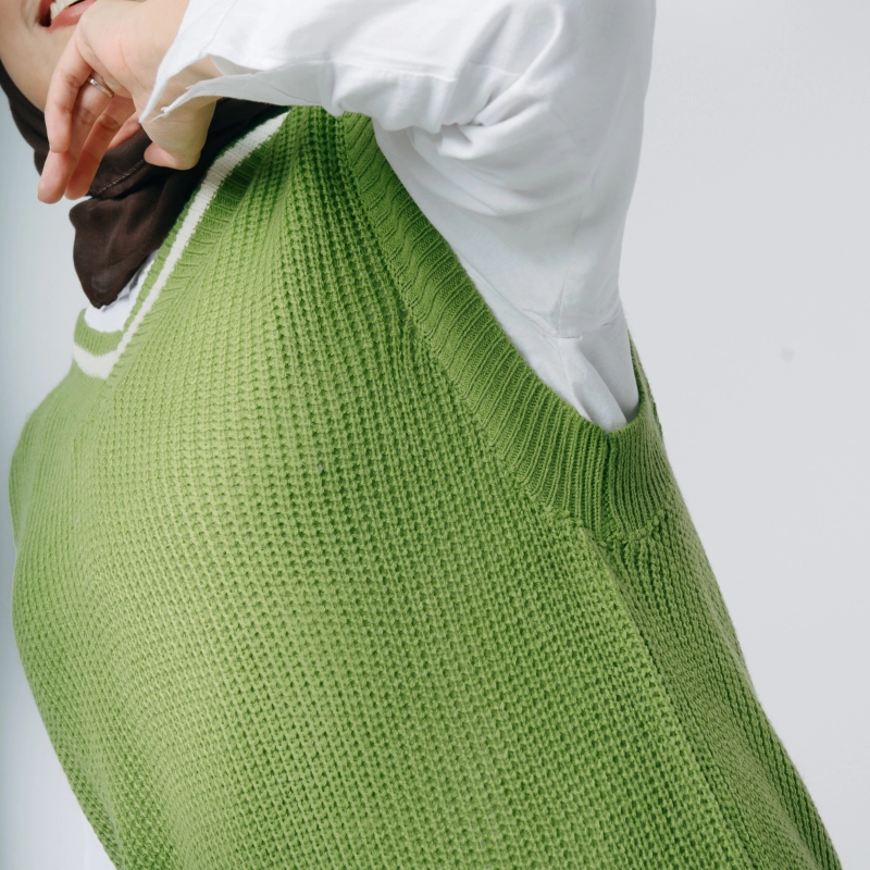 Product image MKY Clothing - ROMPI VEST RAJUT KATUN One size Hijau