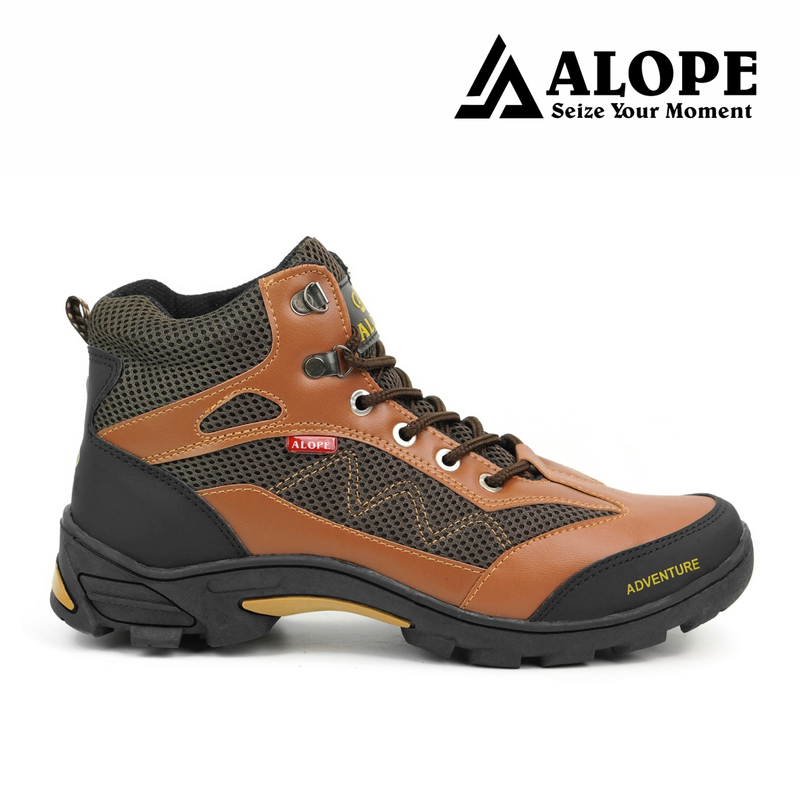 Product image ALOPE OFFICIAL - BUY 1 GET 1 SEPATU ALOPE F 07 SEPATU OUTDOOR HIGH 39 TAN