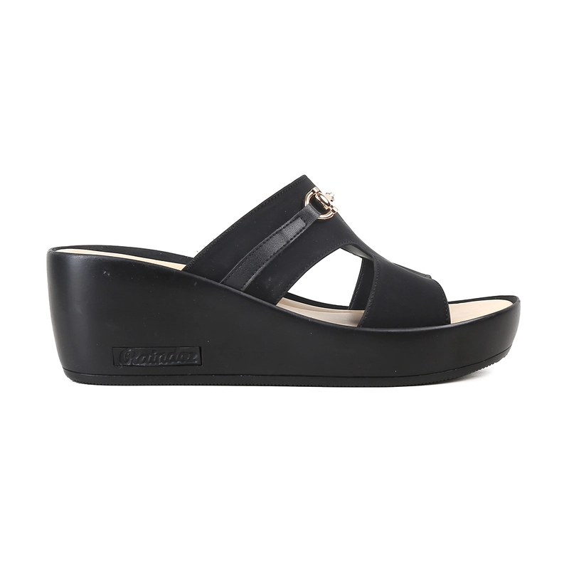 Product image Catenzo Official - Raindoz - Sandal Wedges Casual Wanita Hitam RMH 349 36 Hitam