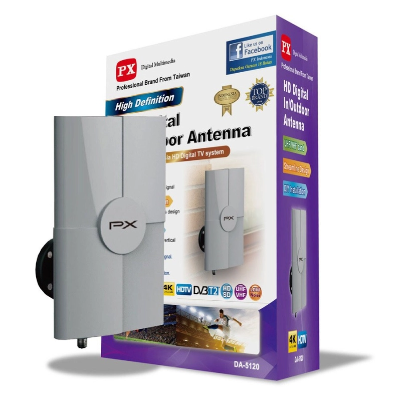 Product image UTAMAMEGA - Antena TV Digital Indoor - Outdoor PX DA5120 Dengan Booster Dan Power Inserter Type DA5120