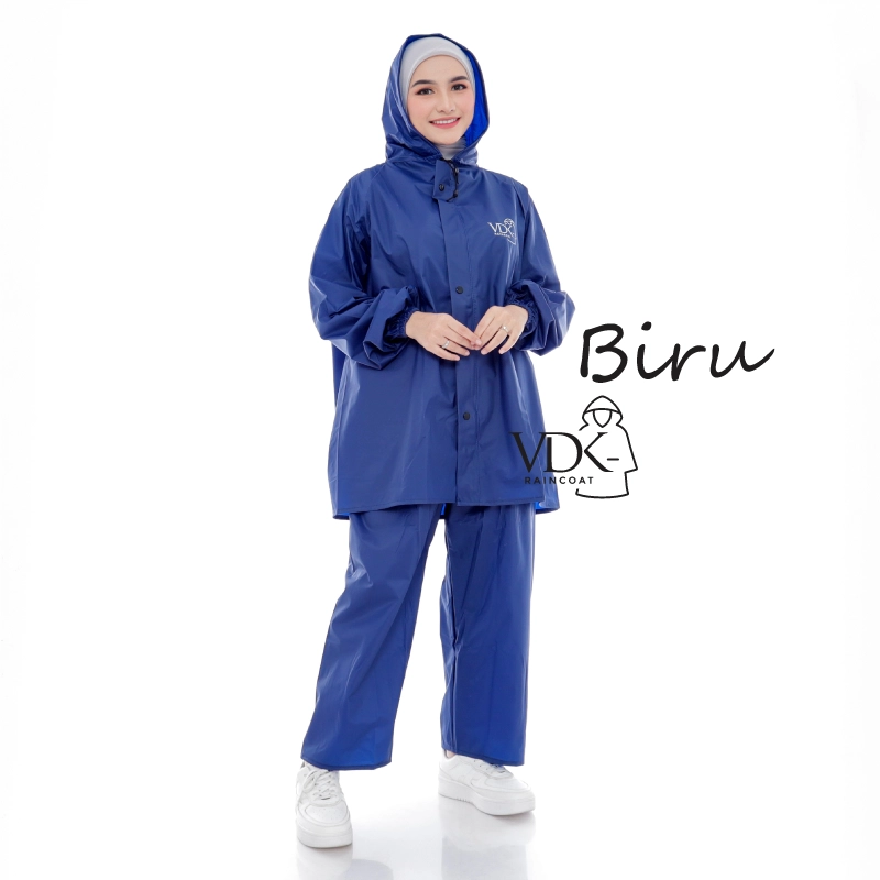 Product image JAS HUJAN RAINCOAT Terbaik Pria Wanita BY VDK Anti Rembes BIRU XL BIRU