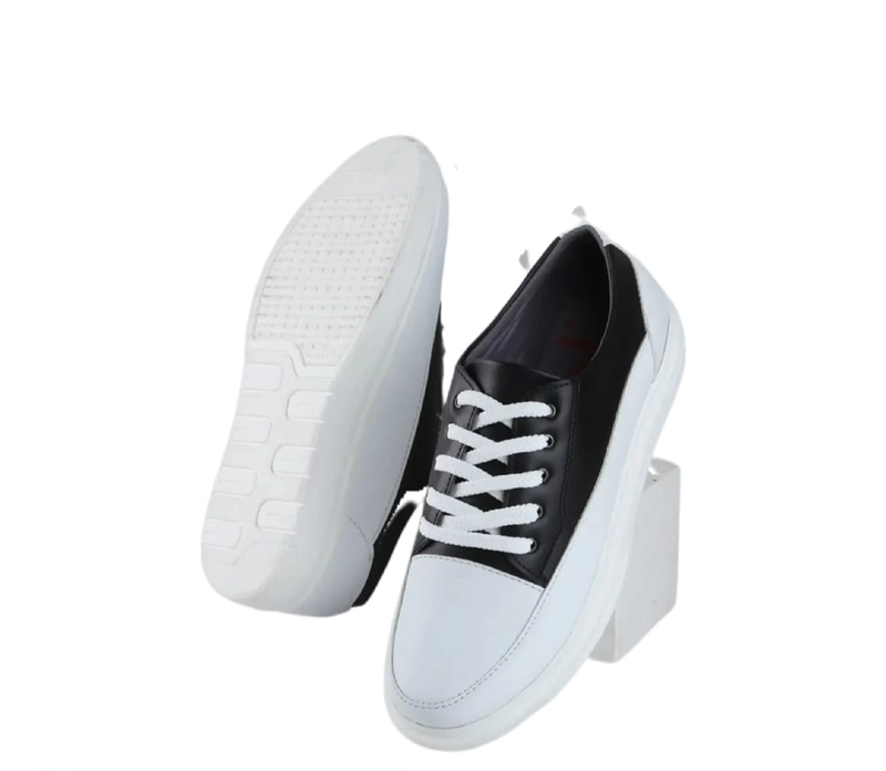Product image AYESHA ALZ 9104 Black White Sepatu Sneakers Wanita Korea Kekinian 36 Black White