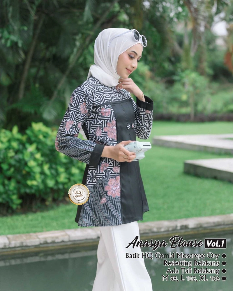 Product image Kois Batik - BAJU ATASAN WANITA BLOUSE TERBARU Xl Pink