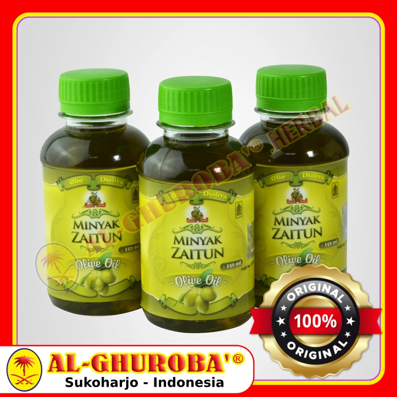 Product image Al-Ghuroba Herbal - Minyak Zaitun Olive Oil 150ml Al-Ghuroba BPOM RI HALAL 150ml Olive Oil