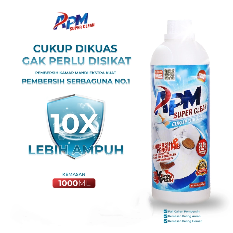 Product image APM super clean - APM SUPER CLEAN - Buy 2 FREE 1 Pembersih Karat dan Noda Lantai 1000ml Gratis 250ml 1000ml 1000ml