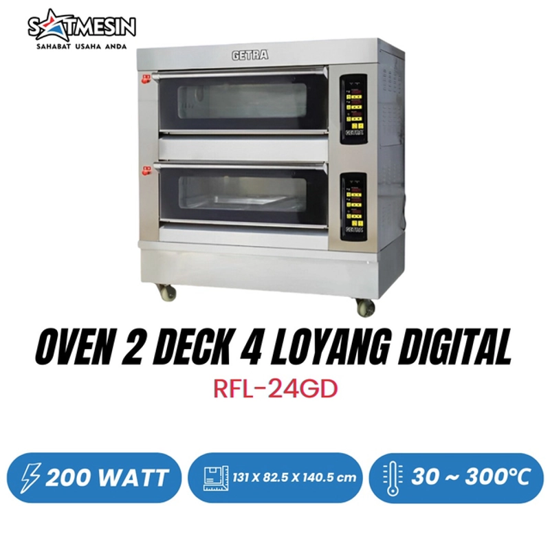 Product image SATMESIN - RFL-24GD GETRA OVEN 2 DECK 4 LOYANG STANDAR RFL-24GD
