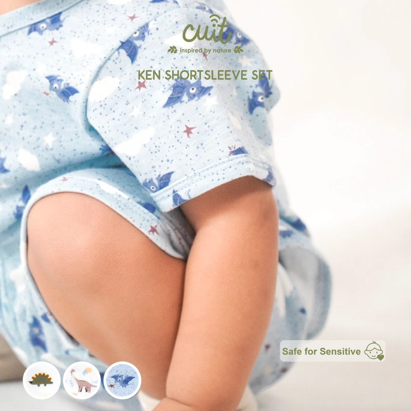 Product image Kintakun Baby - KINTAKUN BABY X CUIT Ken Setelan Anak Bayi 0 - 2 Tahun Kaos Tangan Pendek Motif Karakter 4 NB (0-3 Bulan) Bronto Brown