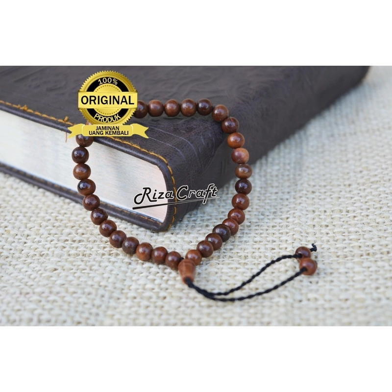 Product image Riza Craft - Gelang Tasbih Kayu Kokka Kaukah Kotak Marjan Hitam 33 ASLI Original Arab Turki Pria Wanita 33 Butir KKokka